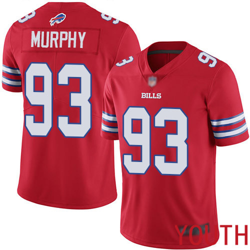 Youth Buffalo Bills #93 Trent Murphy Limited Red Rush Vapor Untouchable NFL Jersey->youth nfl jersey->Youth Jersey